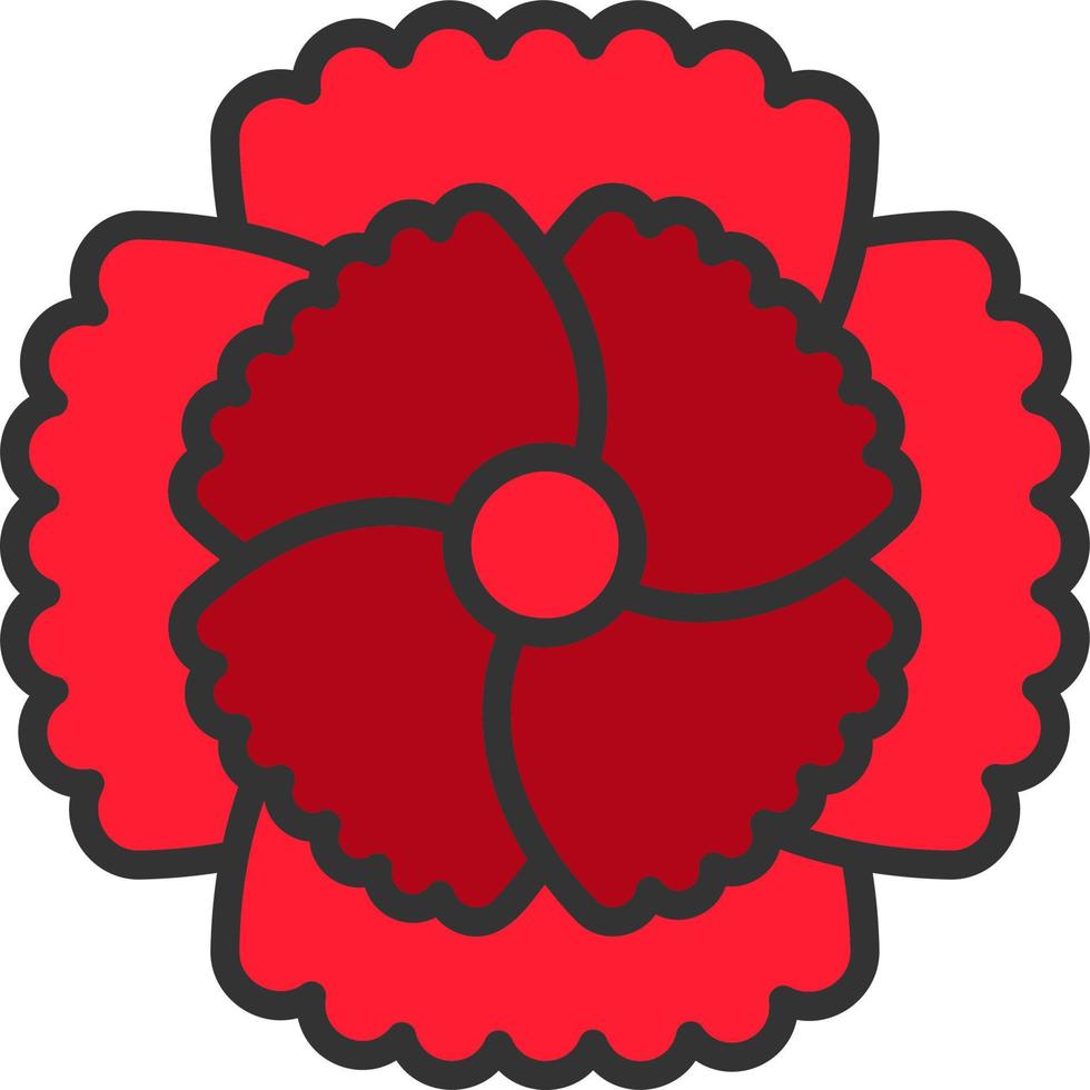 Carnation Vector Icon Design