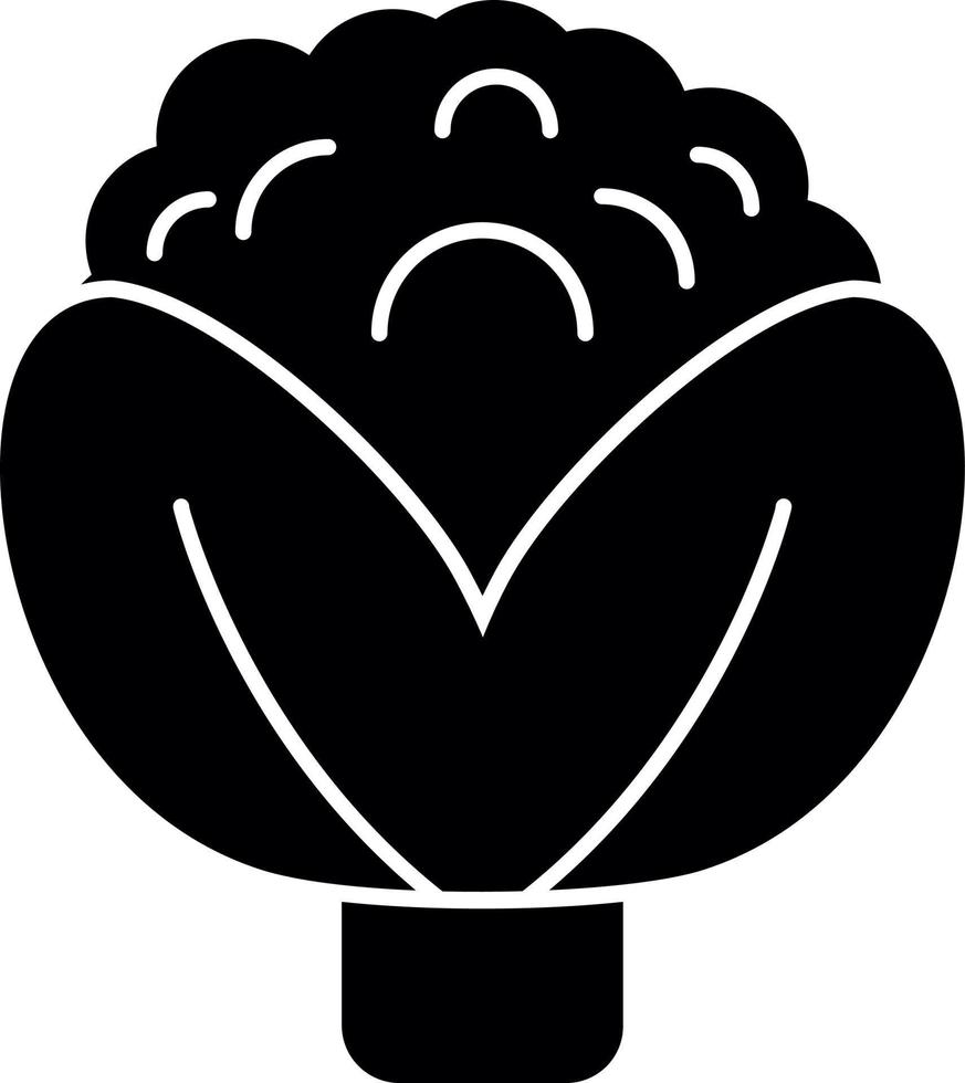 Cauliflower Vector Icon Design