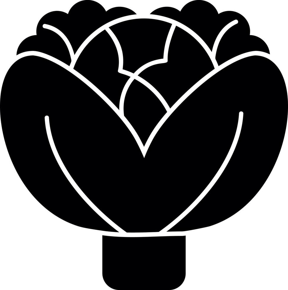 Cabbage Vector Icon Design