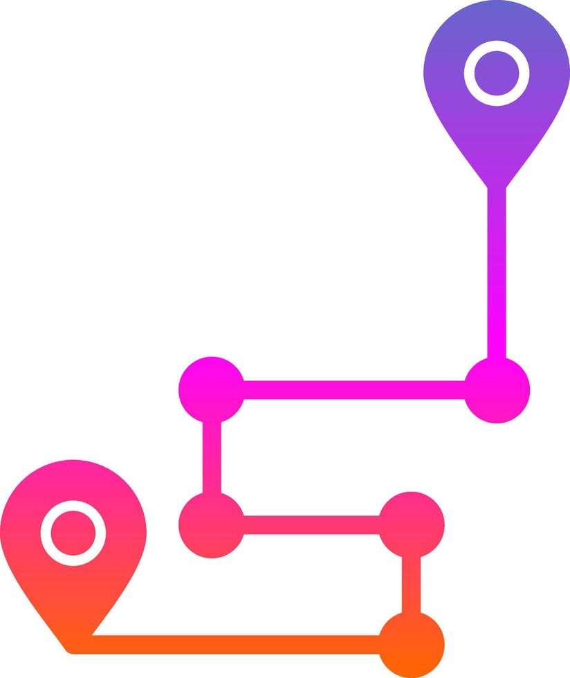 Route Vector Icon Design