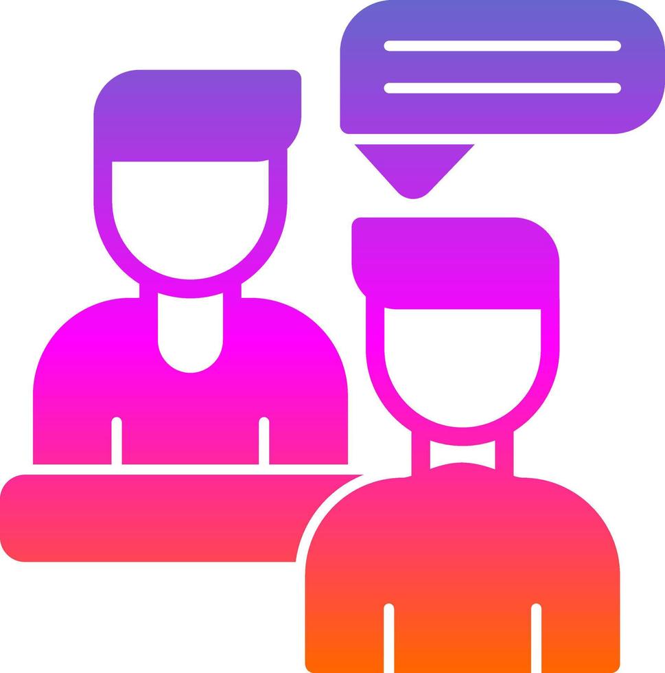 Interview Vector Icon Design