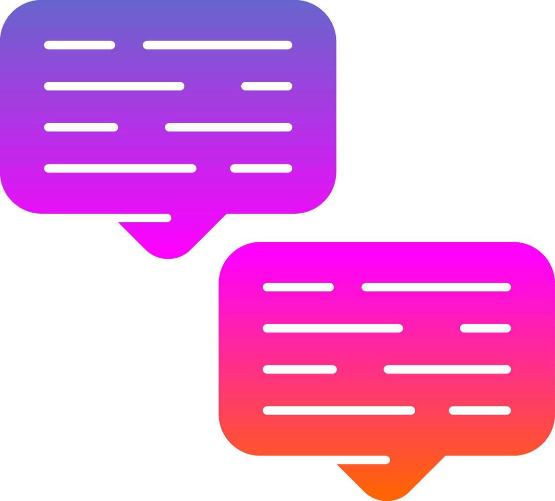 Conversation Vector Icon Design