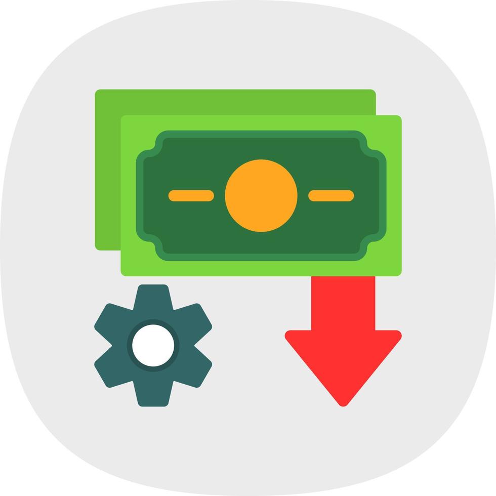 Income Settings Vector Icon Design