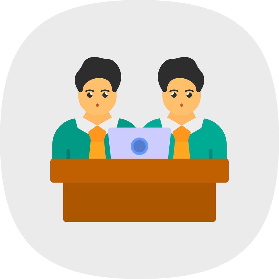 Colleagues Vector Icon Design