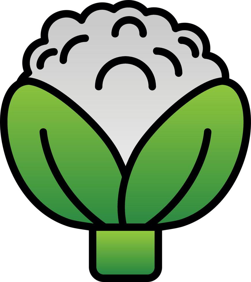 Cauliflower Vector Icon Design