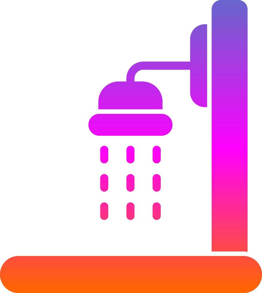 Shower Vector Icon Design