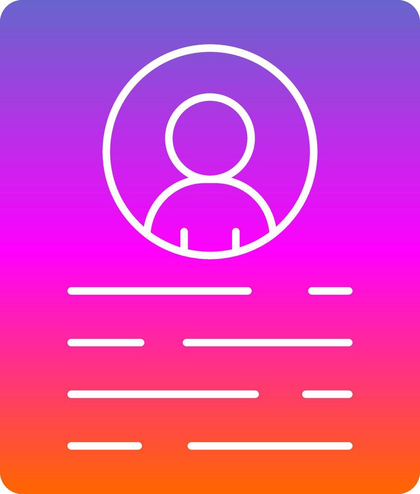Resume Vector Icon Design