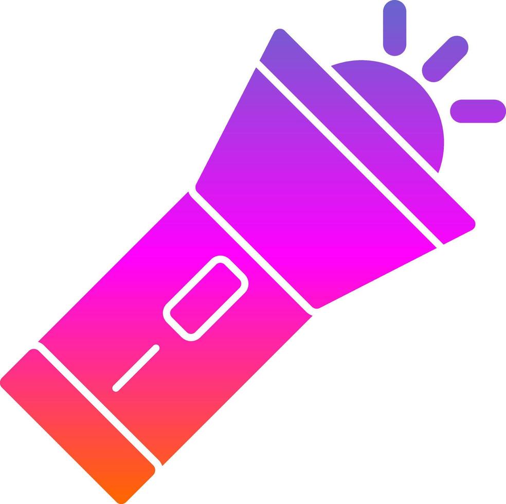 Flashlight Vector Icon Design