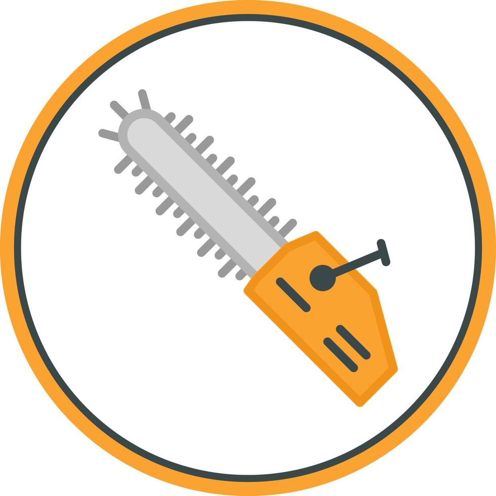 Chainsaw Vector Icon Design