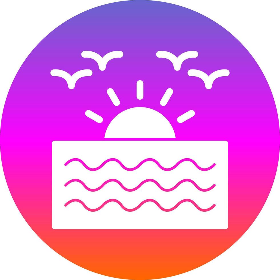 diseño de icono de vector de amanecer