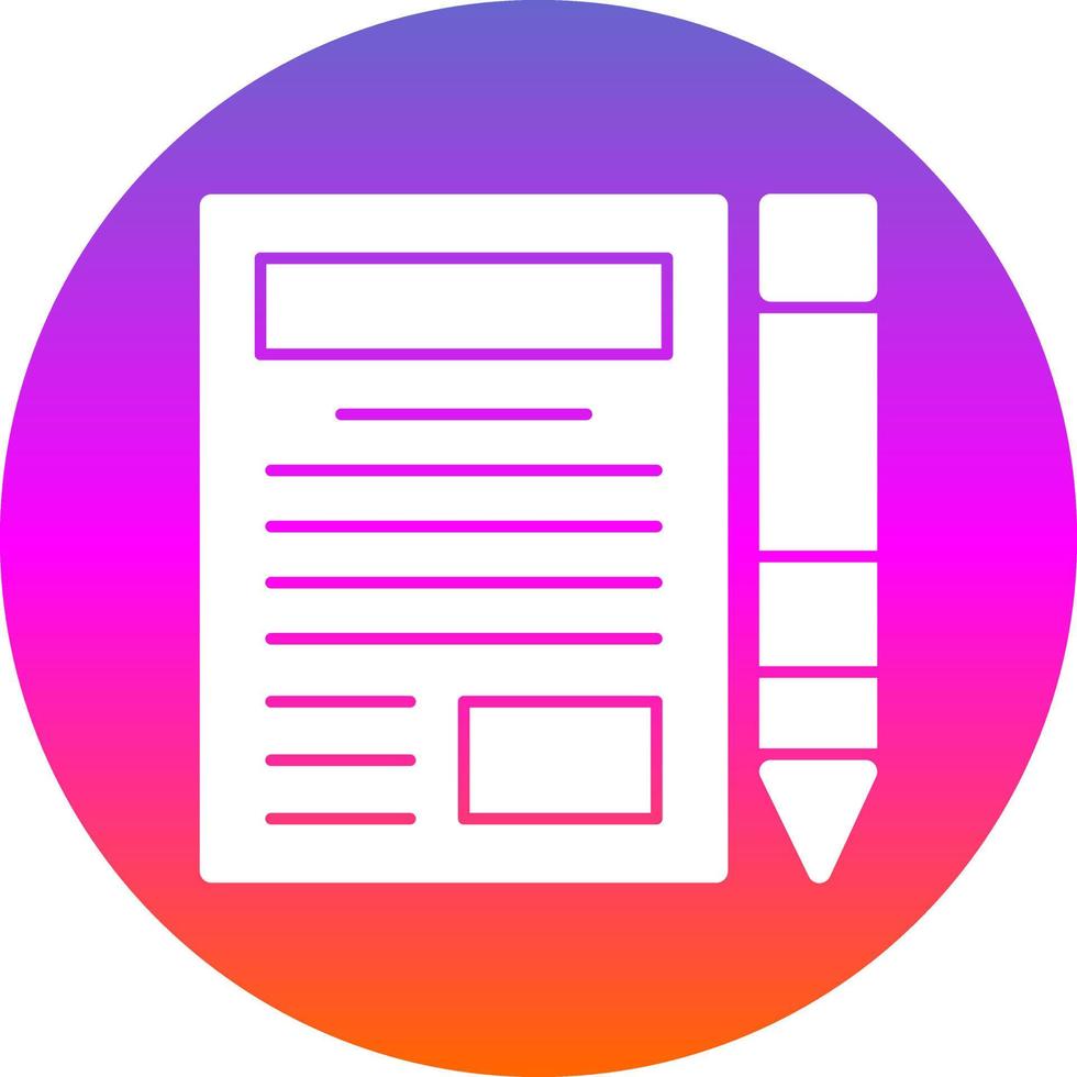 Blogger Vector Icon Design