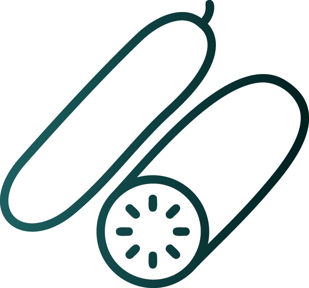 Cucumber Vector Icon Design