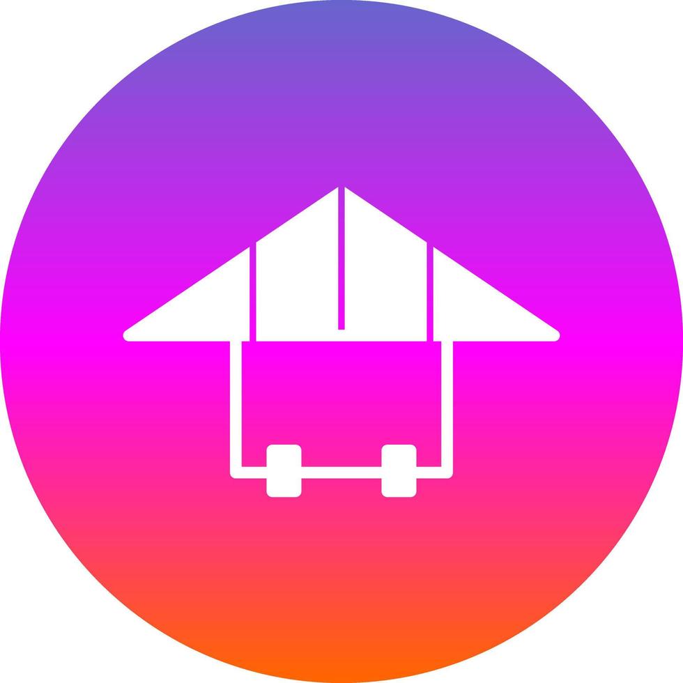 Hang Gliding Vector Icon Design