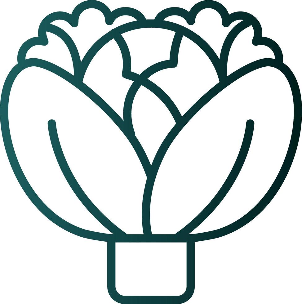 Cabbage Vector Icon Design