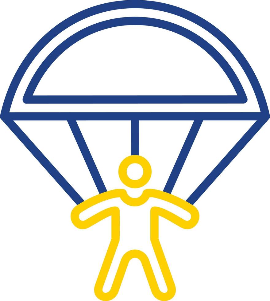 Skydiving Vector Icon Design