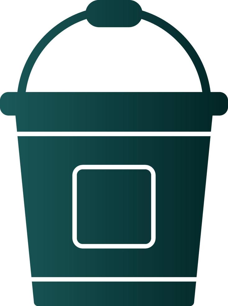 Bucket Vector Icon Design