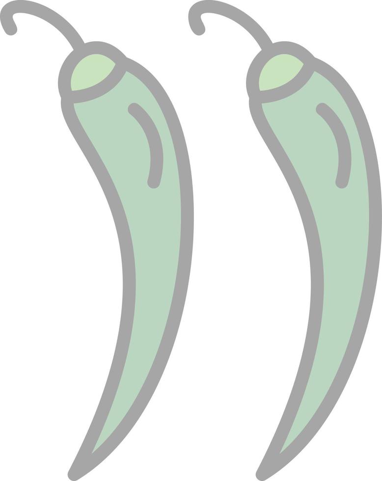 Hot Pepper Vector Icon Design