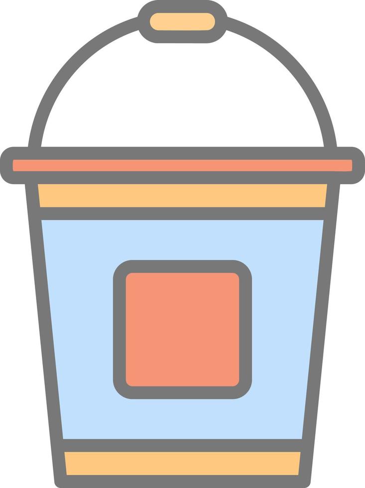 Bucket Vector Icon Design