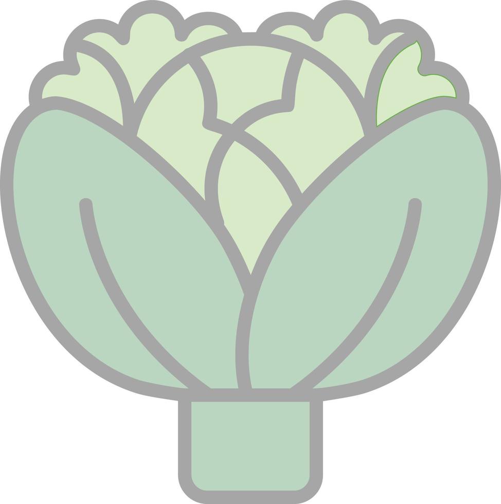 Cabbage Vector Icon Design