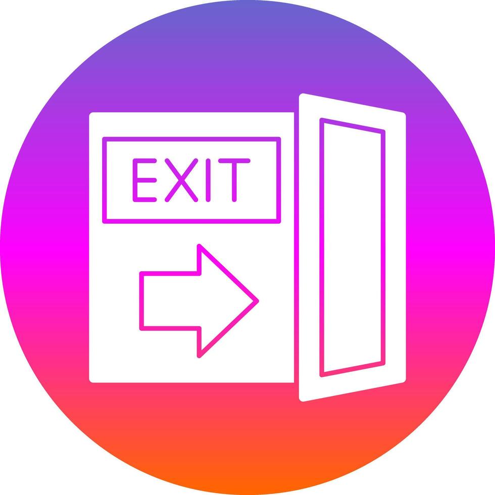 Exit Vector Icon Design