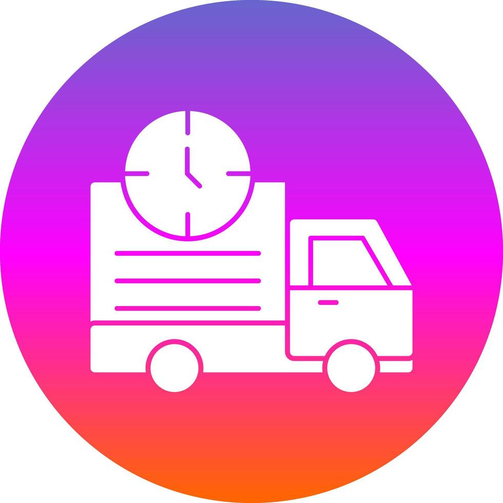 Delivery Time Vector Icon Design