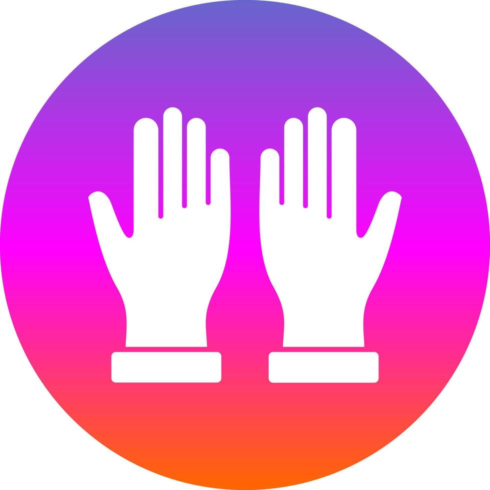 Hand Gloves Vector Icon Design