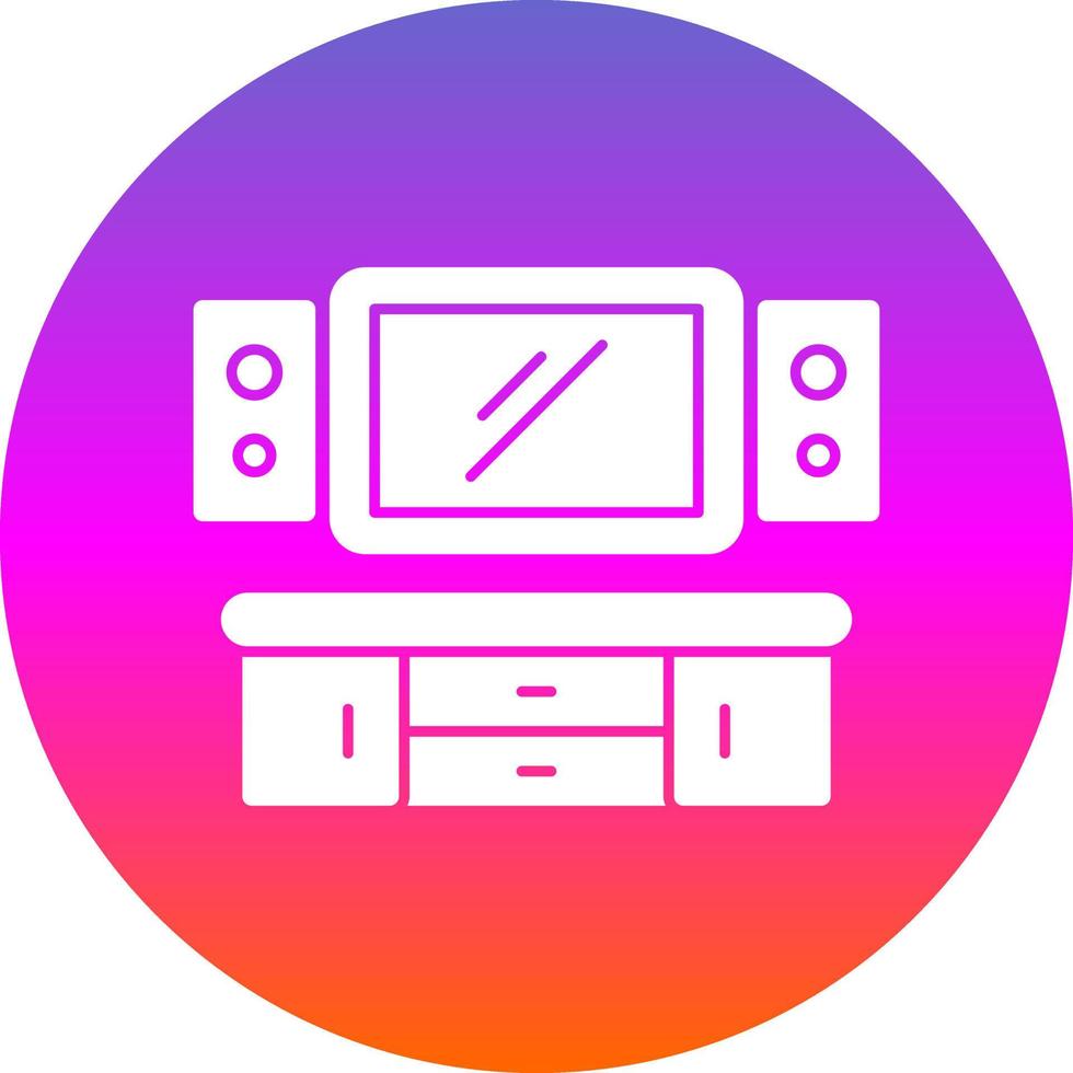 Home Theater Vector Icon Design