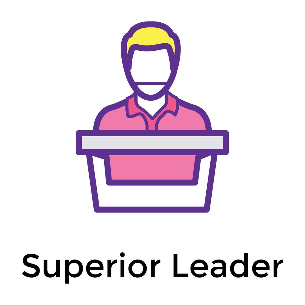 Trendy Superior Leader vector