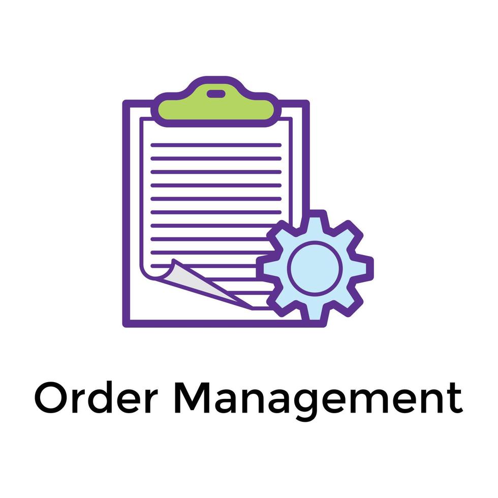 Trendy Order Management vector