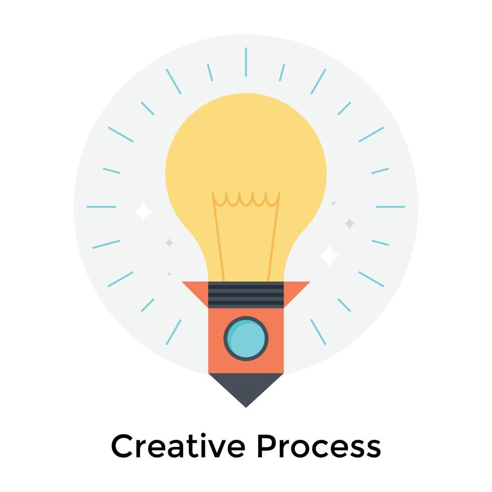 Trendy Creative Process vector