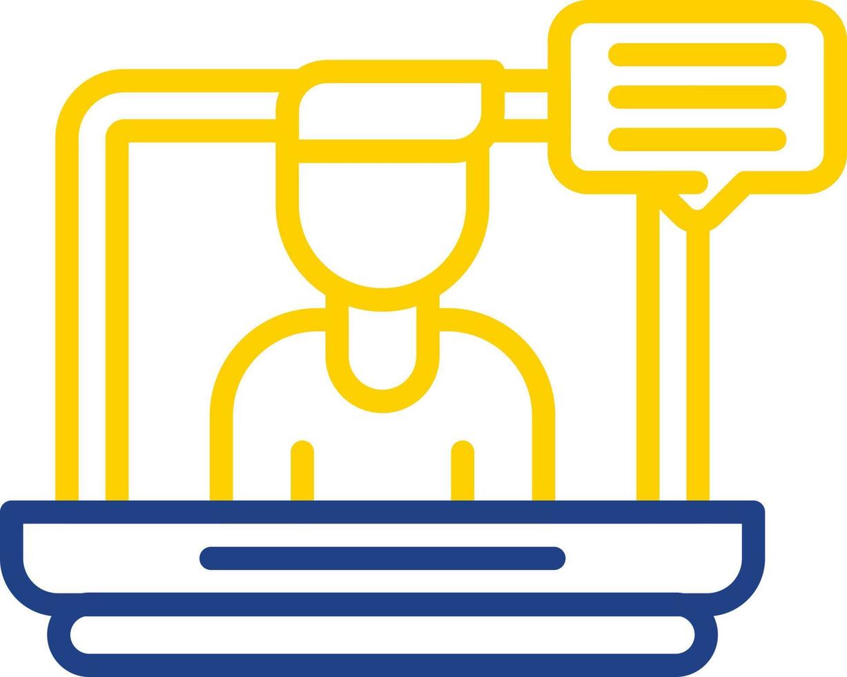 Video Conference Vector Icon Design