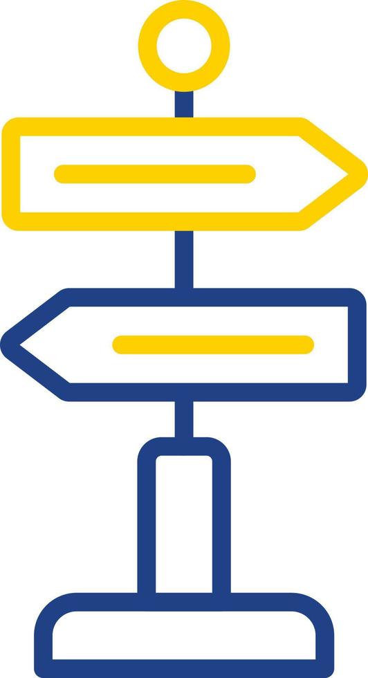 Directional Sign Vector Icon Design