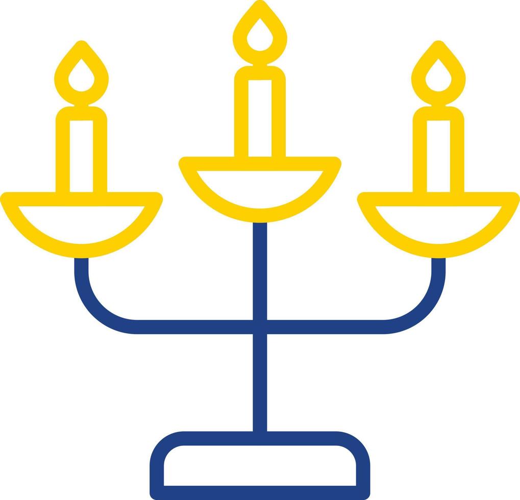 diseño de icono de vector de candelabro