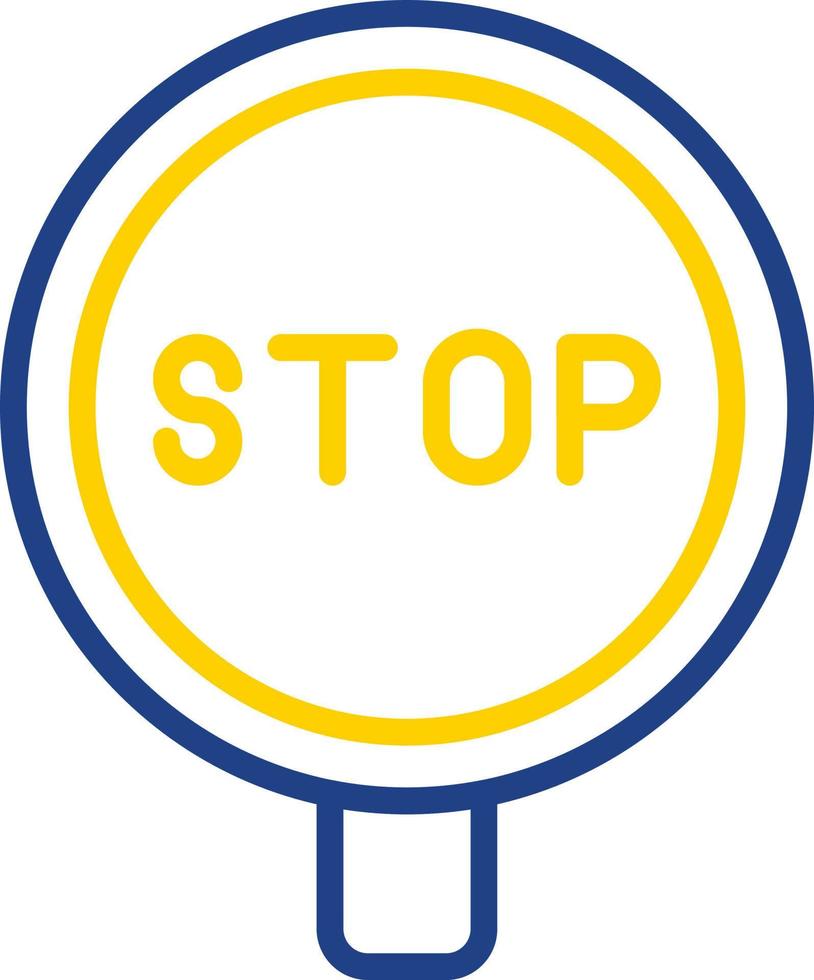 diseño de icono de vector de señal de stop