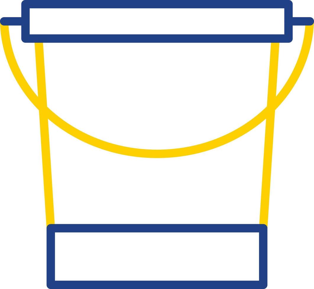 Water Bucket Vector Icon Design