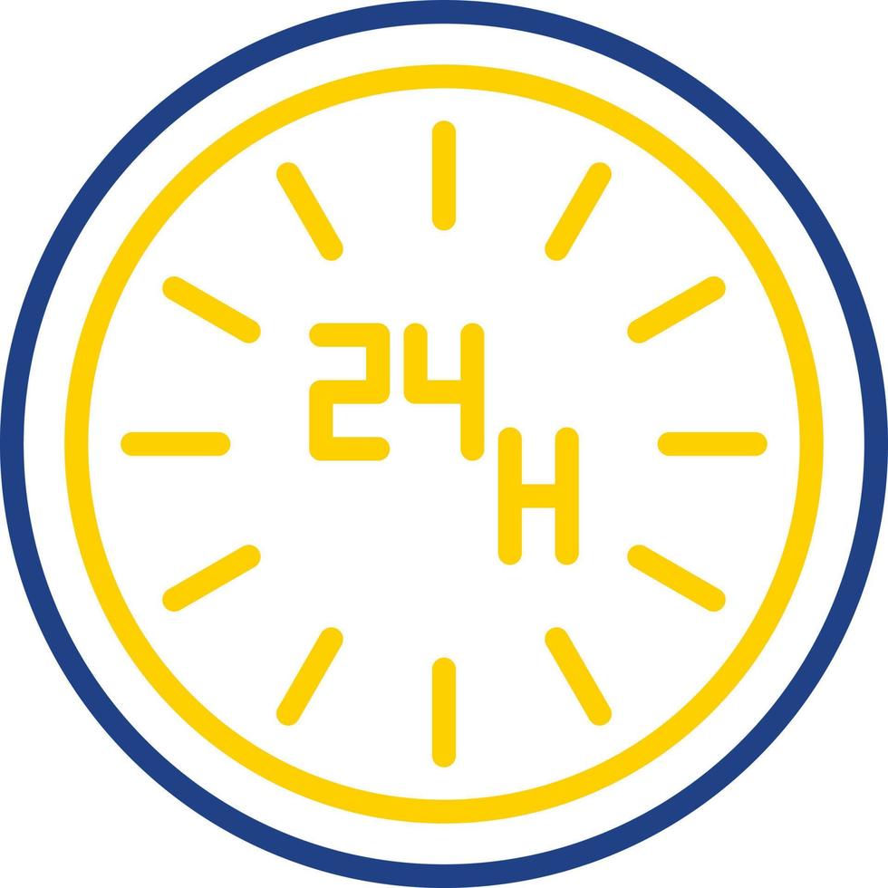 24 Hours Vector Icon Design