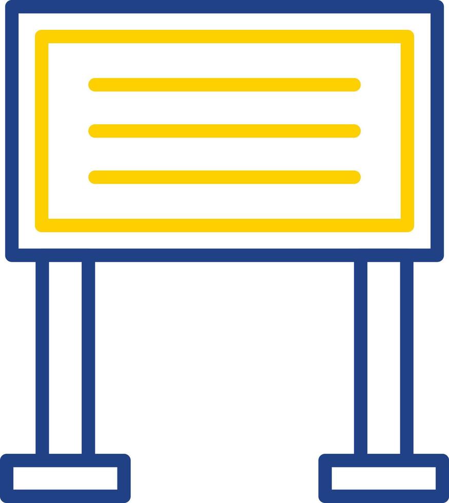 Sign Board Vector Icon Design