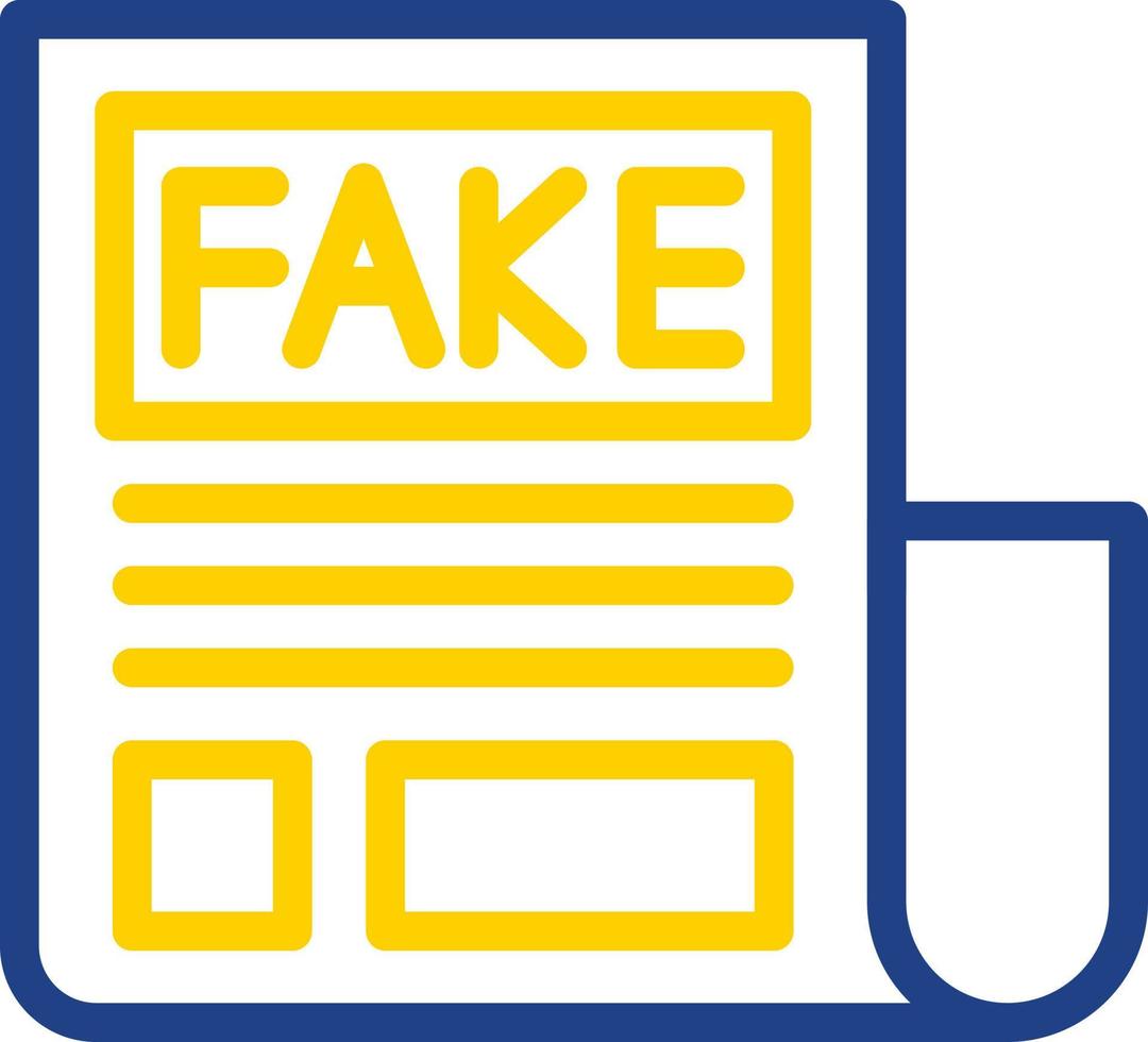 Fake News Vector Icon Design