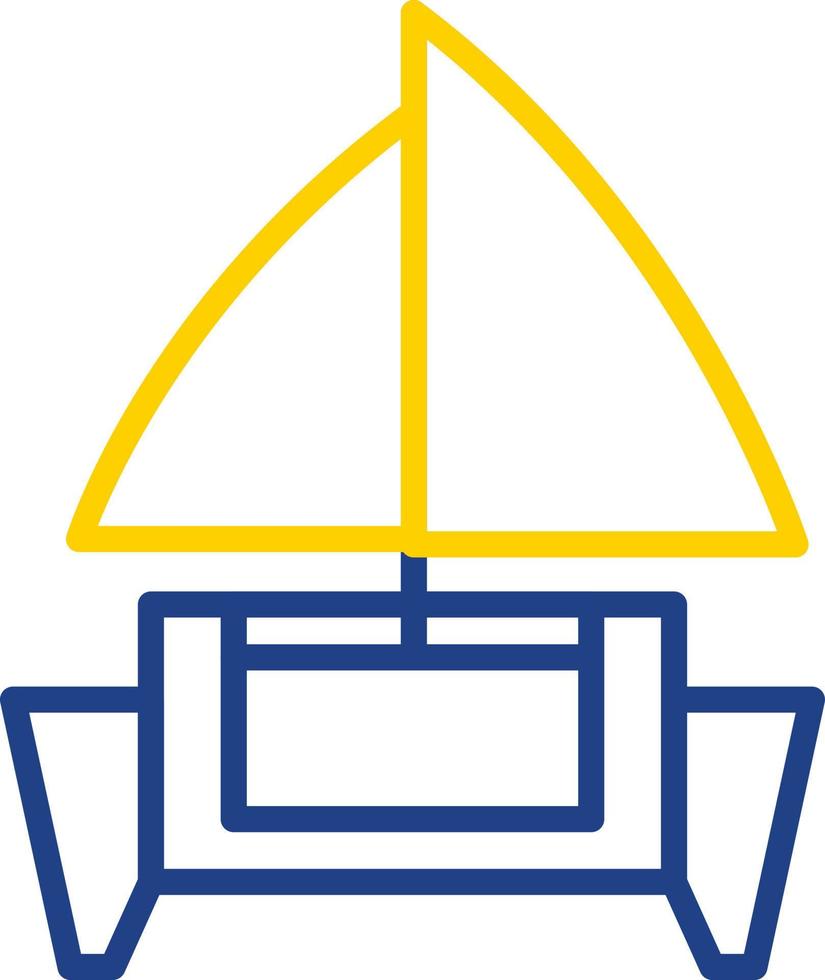 Catamaran Vector Icon Design