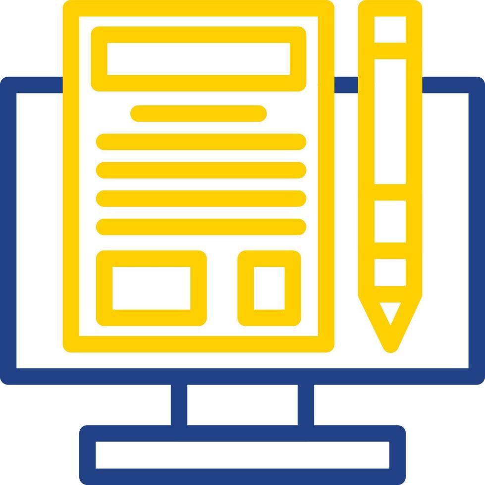 Making Blog Vector Icon Design
