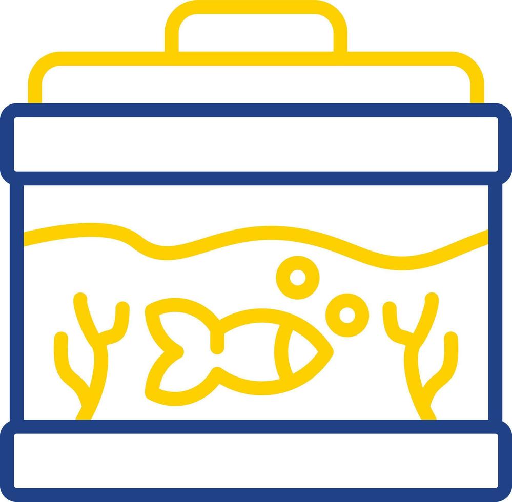Fish Tank Vector Icon Design
