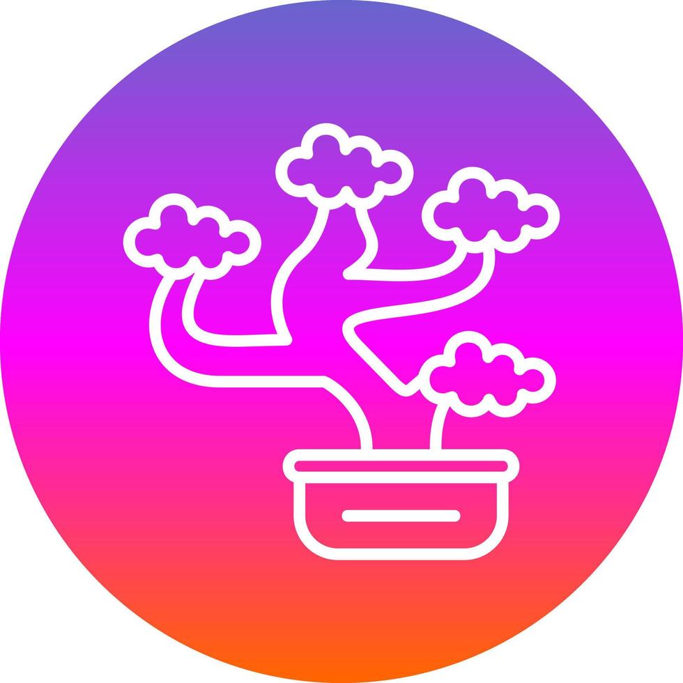 Bonsai Vector Icon Design