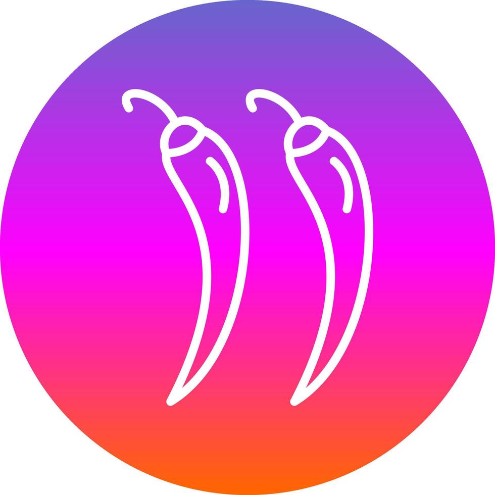 Hot Pepper Vector Icon Design