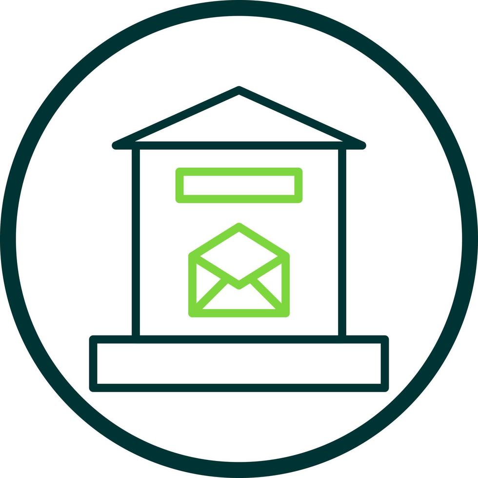 Letter Box Vector Icon Design