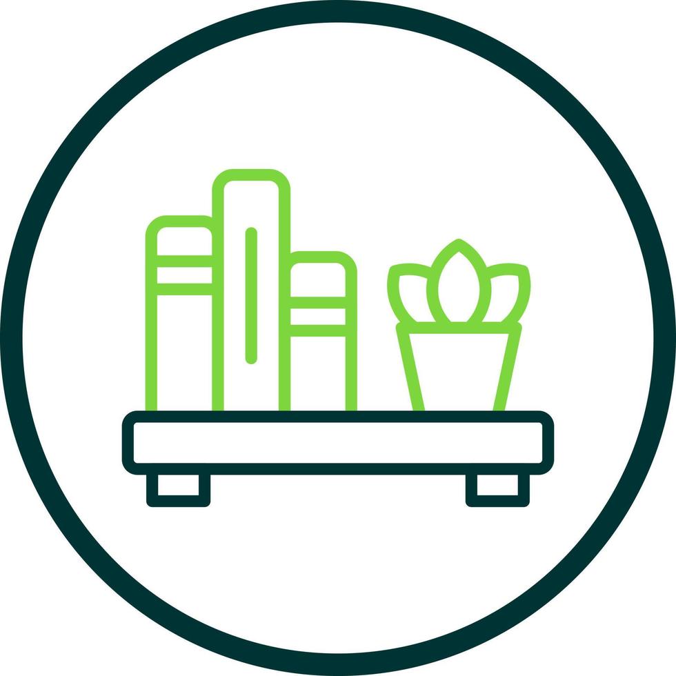 Book Shelf Vector Icon Design