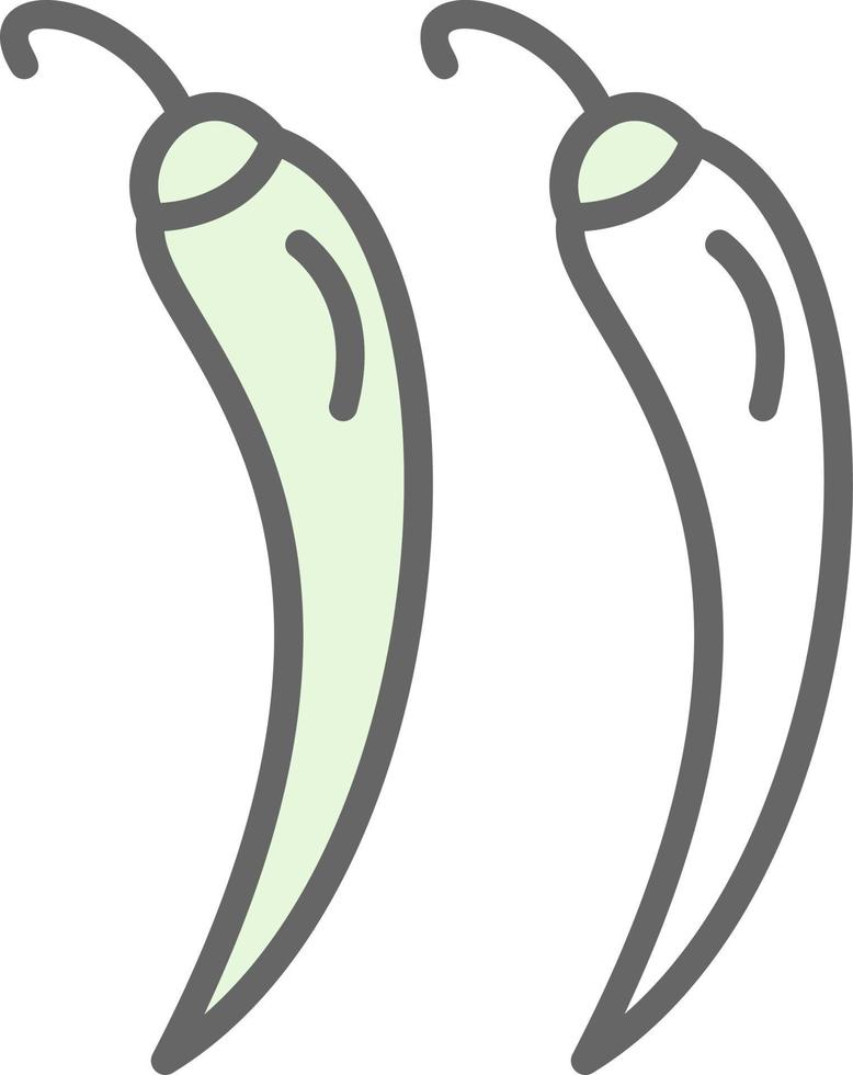 Hot Pepper Vector Icon Design