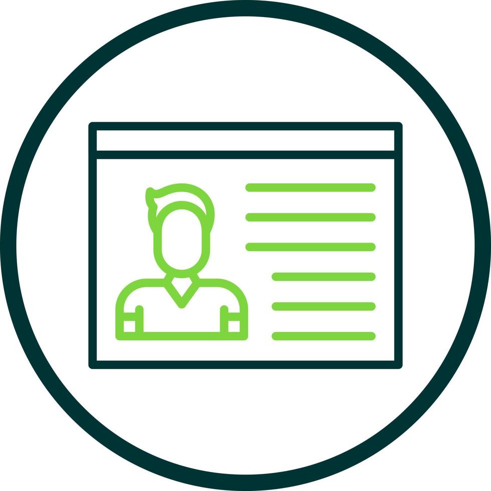 Identification Cards Vector Icon Design