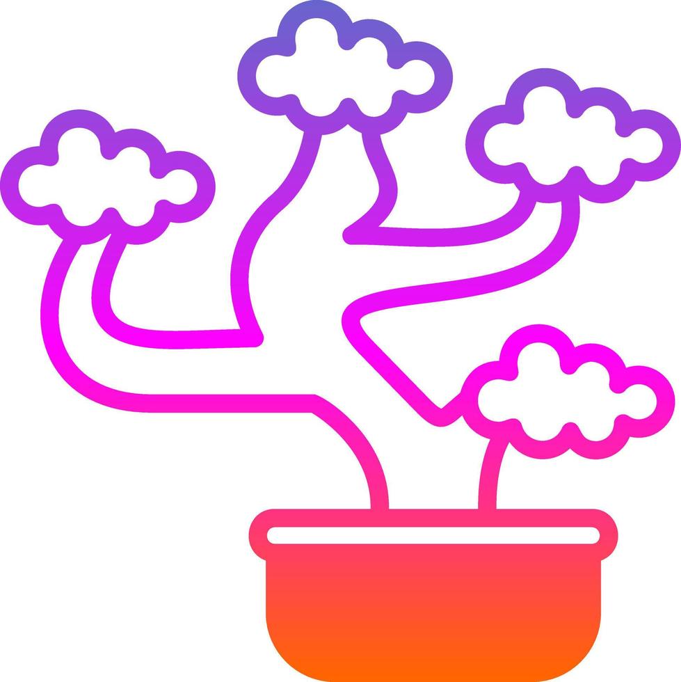 Bonsai Vector Icon Design