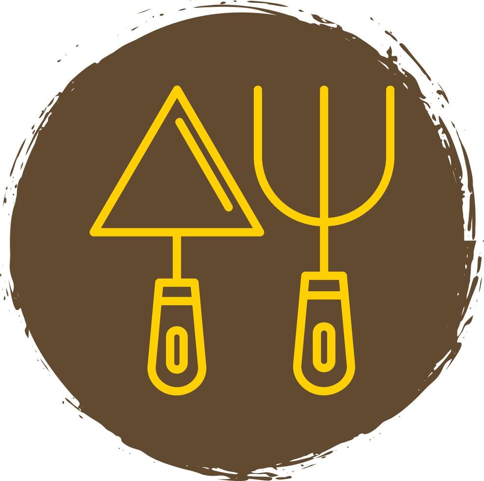 Fork And Trowel Vector Icon Design