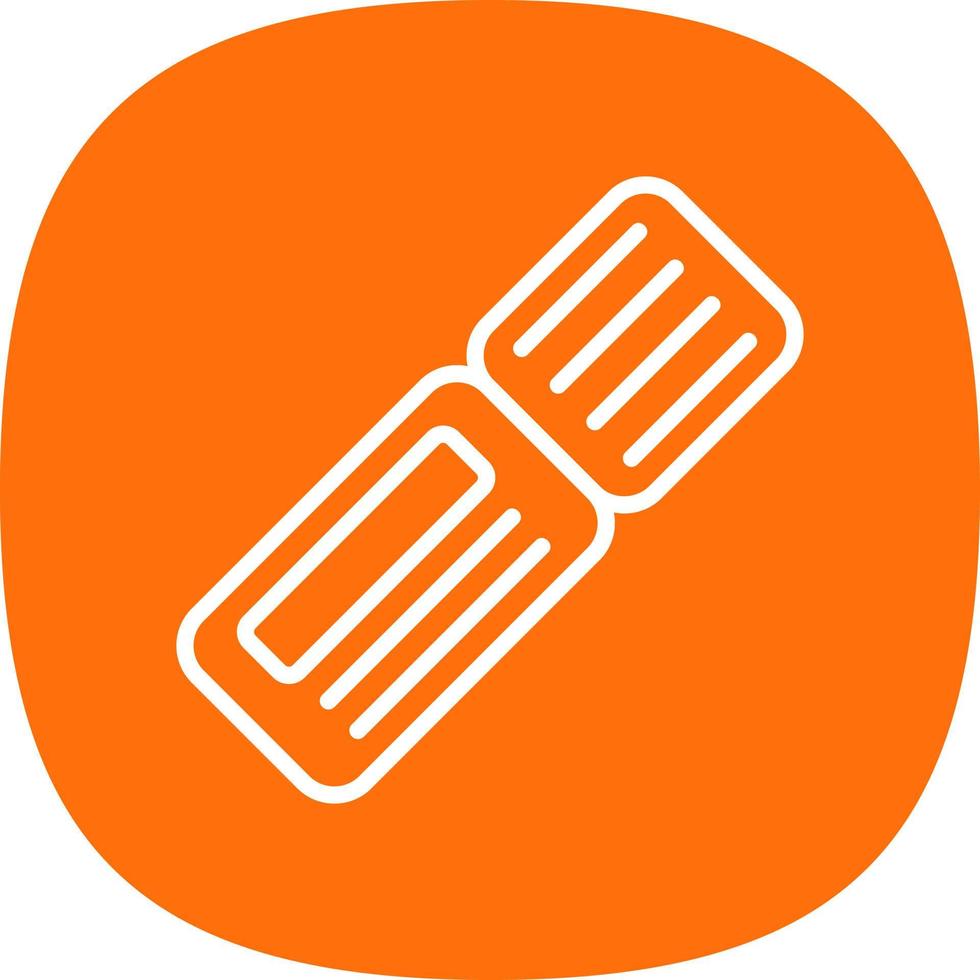 Train Ticket Vector Icon Design